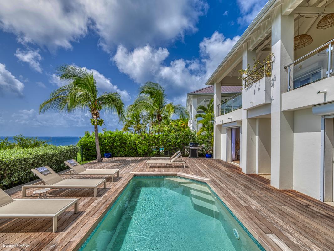 6 Villa à louer piscine vue mer Grand Case Saint Martin_piscine